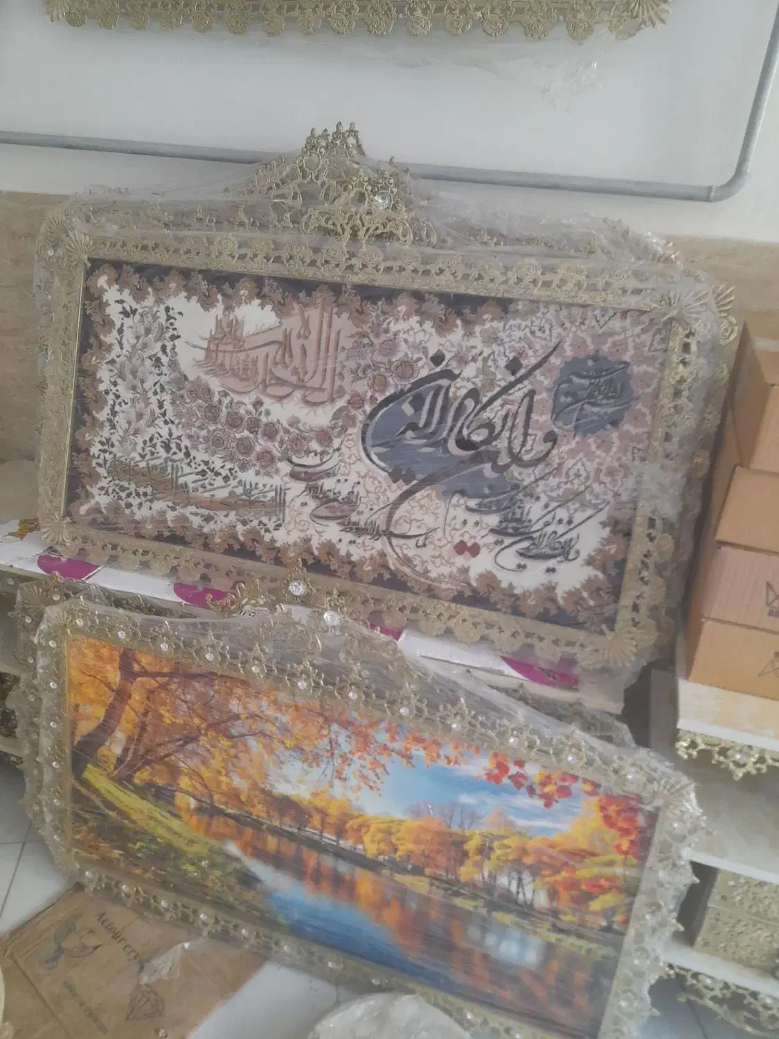 تابلو فرش برنز برنجی شاکر|صنایع دستی و سایر لوازم تزئینی|اردبیل, |دیوار