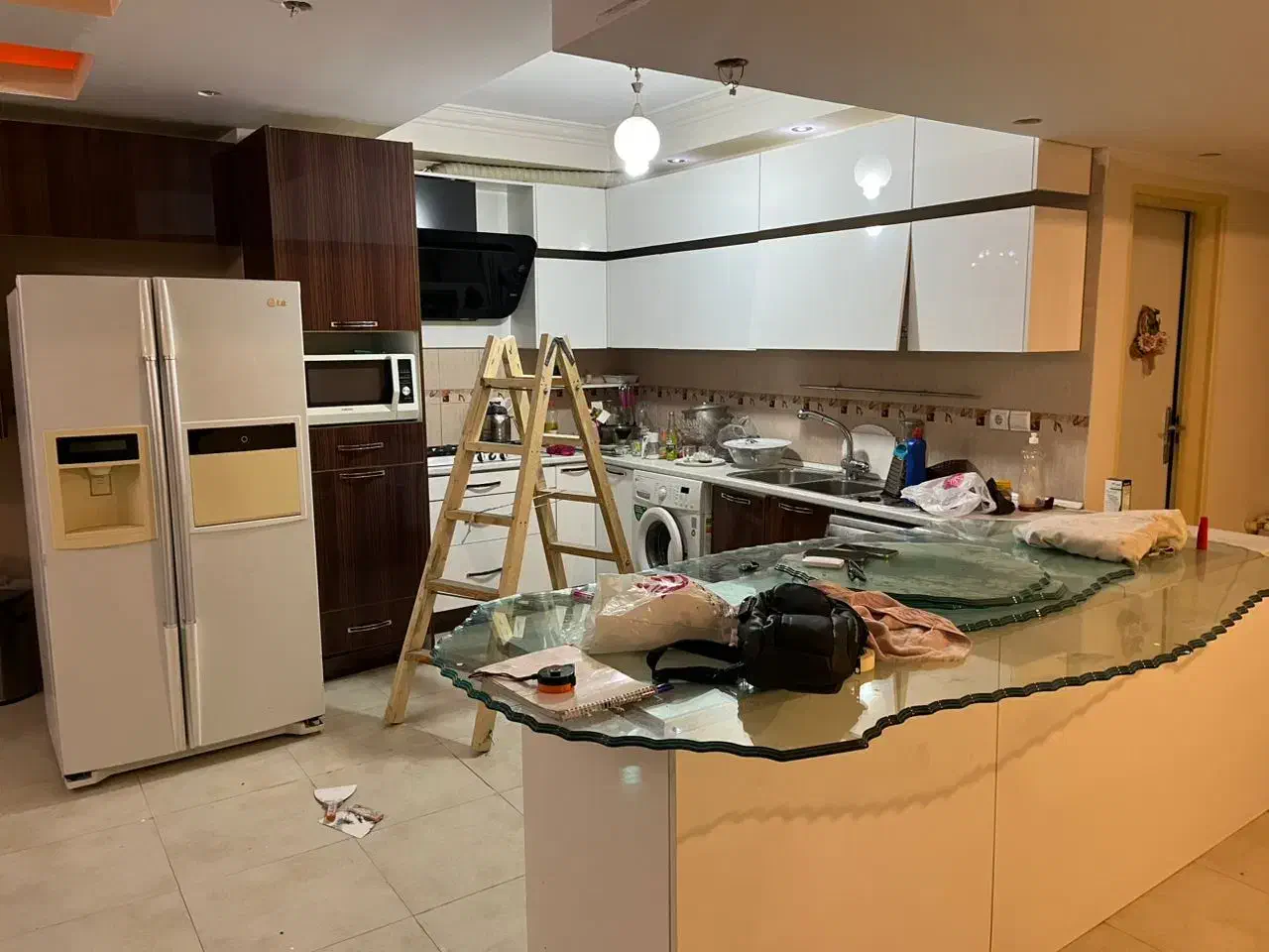 کابینت های گلاس ترک در حد نو|جاکفشی، کمد، دراور|کرج, شهرک دریا|دیوار