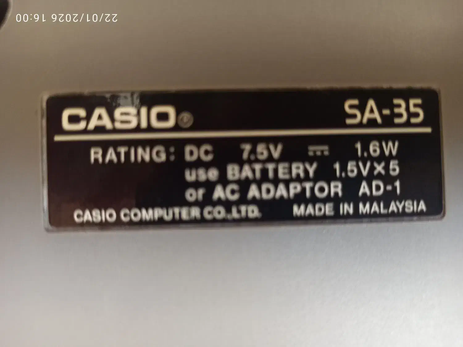 ارگ تمرینی کاسیو ژاپن|پیانو، کیبورد، آکاردئون|الوند, |دیوار