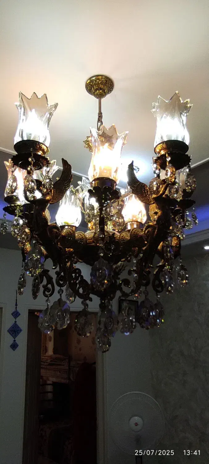 لوستر برنزی|لوستر و چراغ آویز|اسلامشهر, مطهری|دیوار