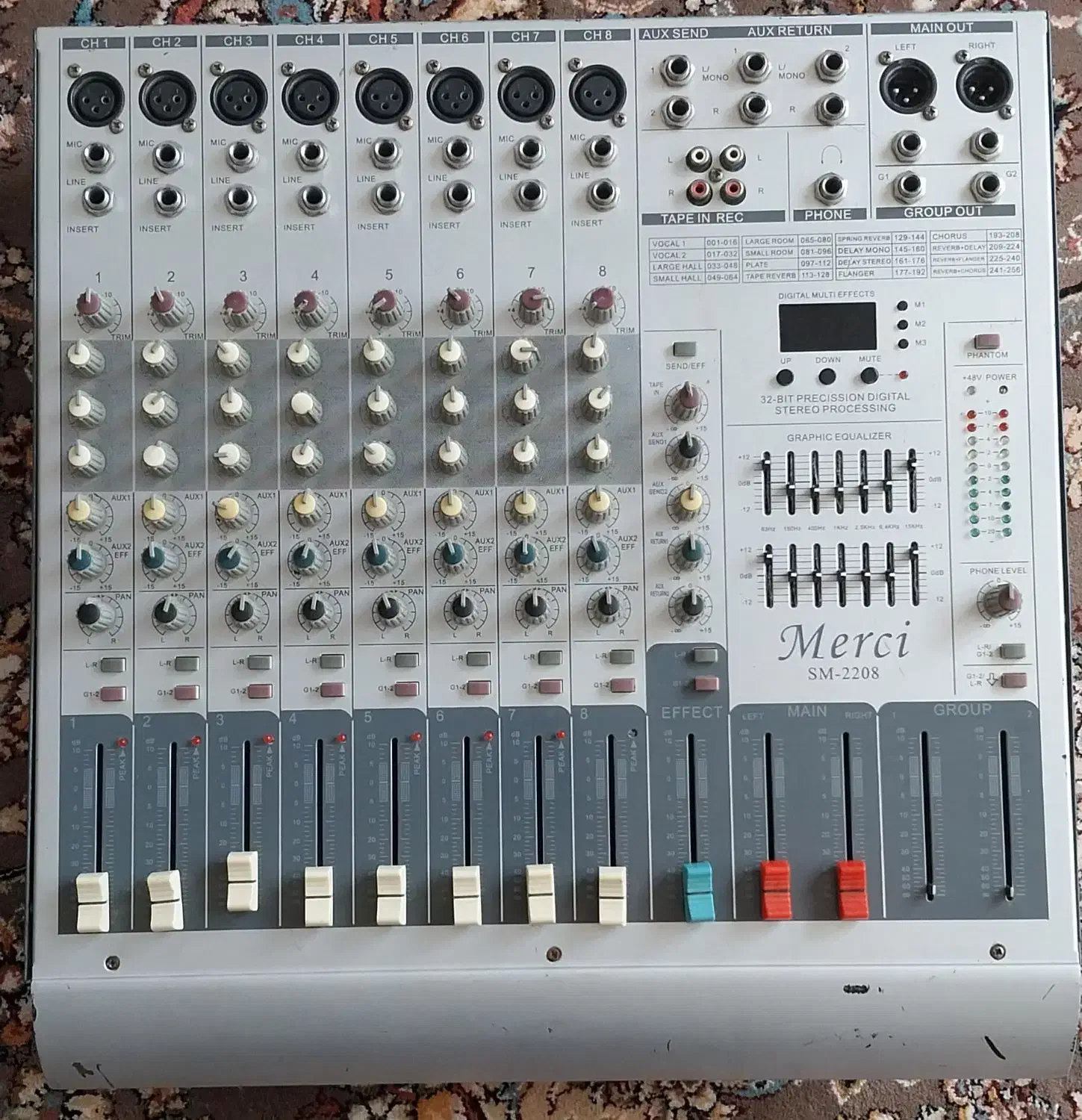 ارگ،باند ومیکسر|صوتی و تصویری|صدرا-فارس, فاز ۱|دیوار