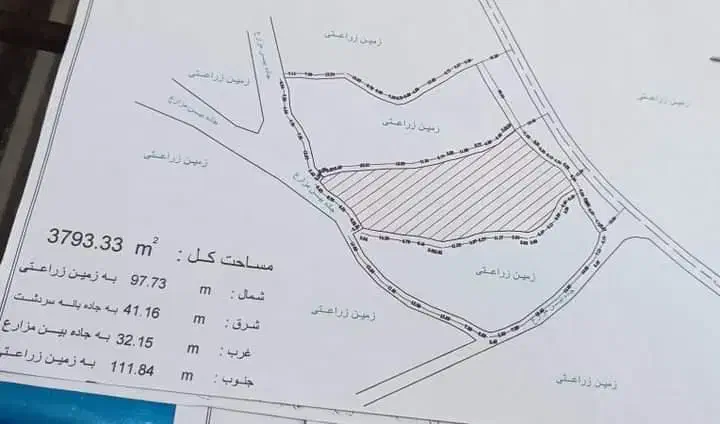 زمین فروشی نرسیده به پمپ بنزین کانیسور|فروش زمین و ملک کلنگی|بانه, |دیوار