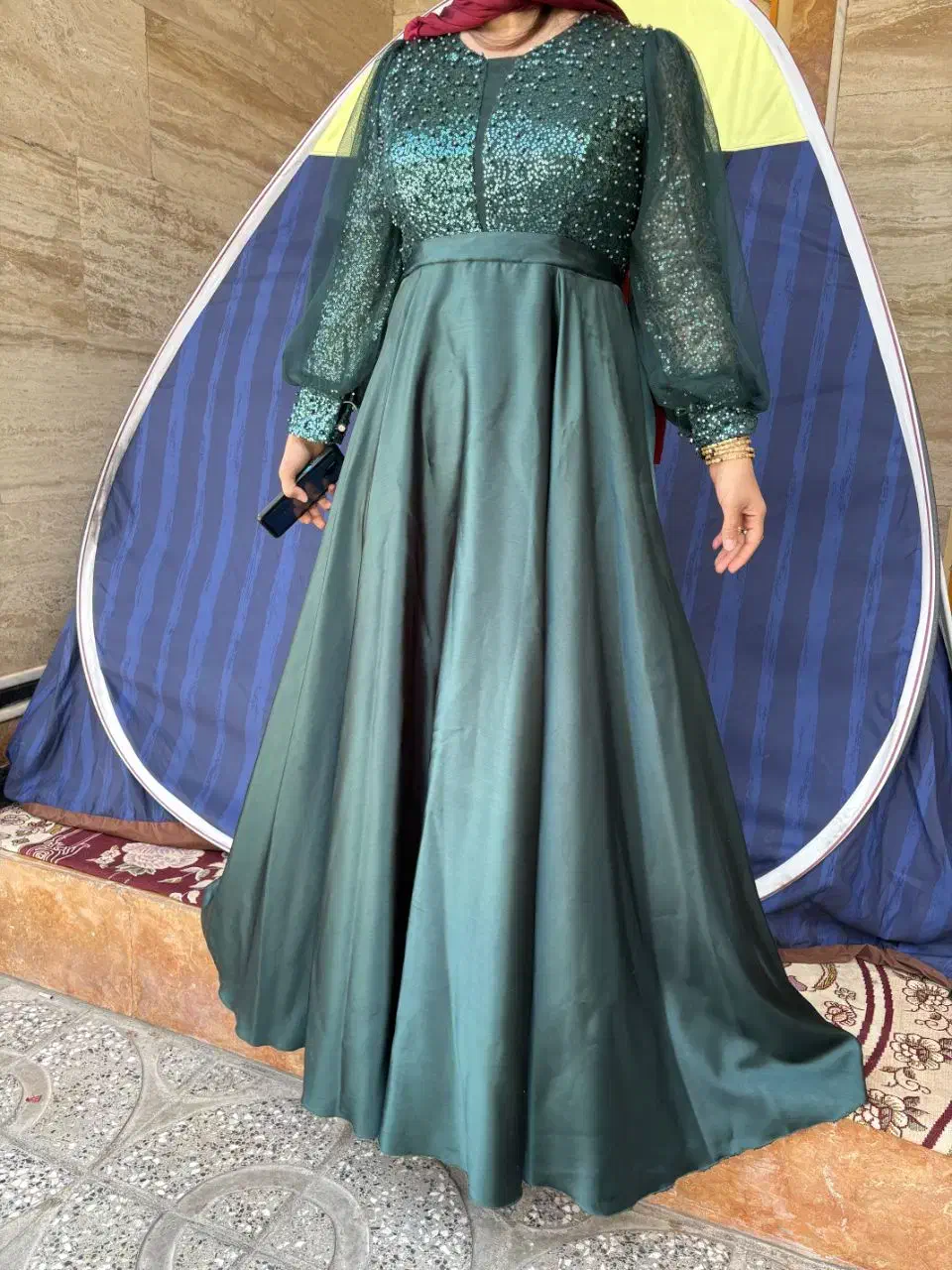 پیراهن مجلسی 44تا46|لباس|صالح آباد (ایلام), |دیوار