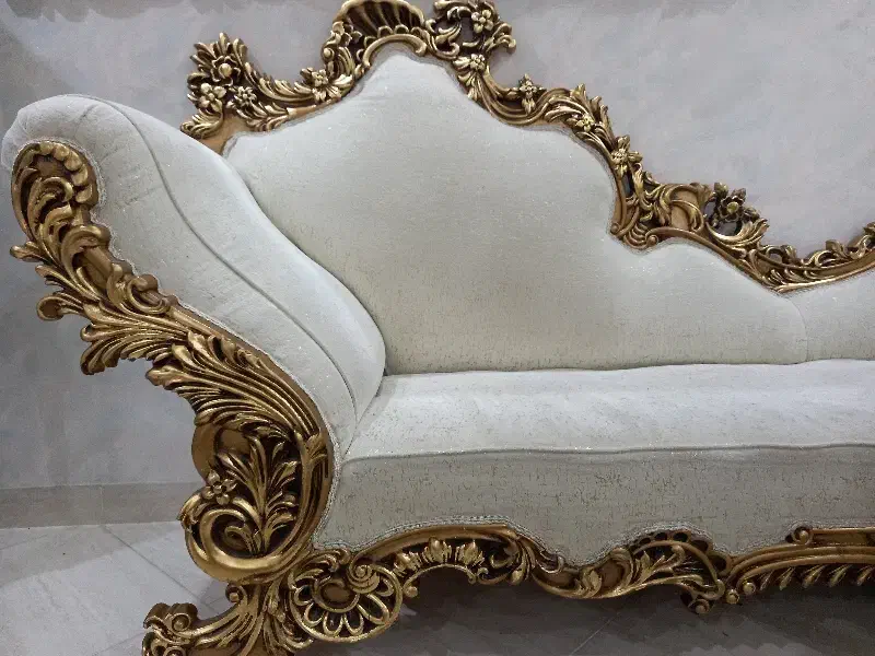 شزلون کرم رنگ کاملا سالم|صندلی و نیمکت|قرچک, شهرک طلائیه|دیوار