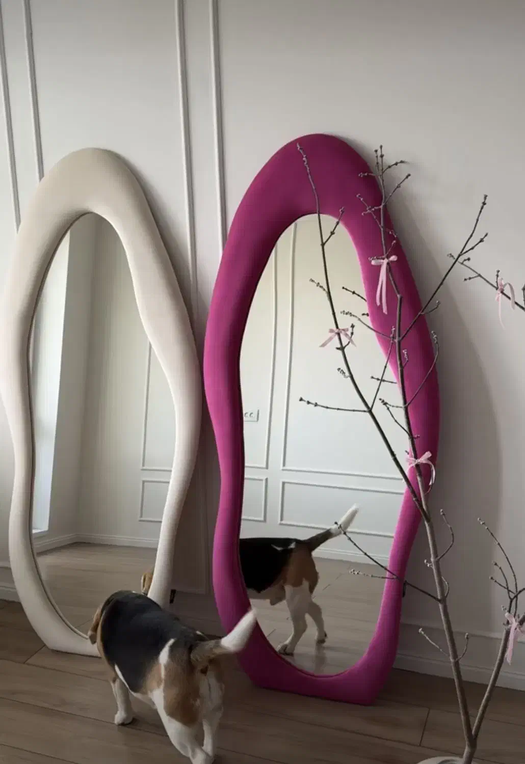 قاب اینه دفرمه پارچهای پینترسی|آینه|قائمشهر, |دیوار