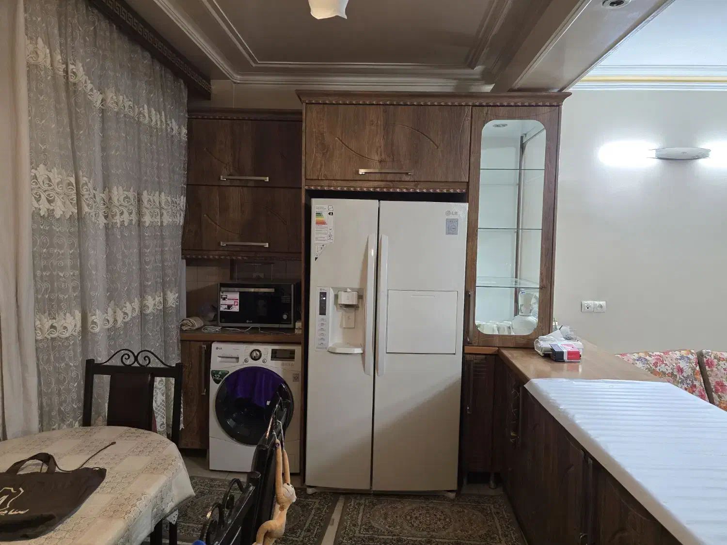 ۱۰ متر کابینت دست دوم + شیر و گاز و هود و سینک|جاکفشی، کمد، دراور|ری, شهادت|دیوار