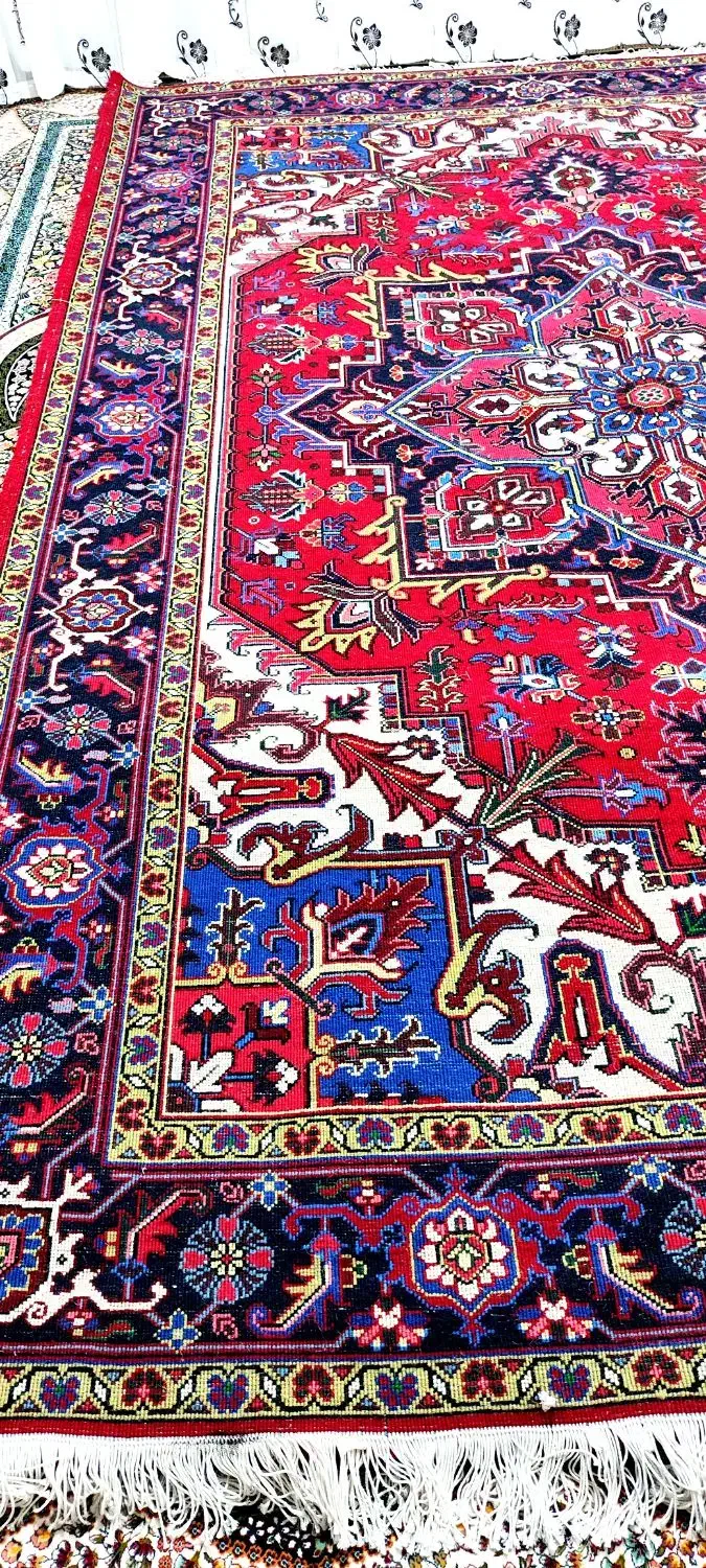 فرش هریس نقشه اسماعیل بی ۹ متری|فرش|باسمنج, |دیوار