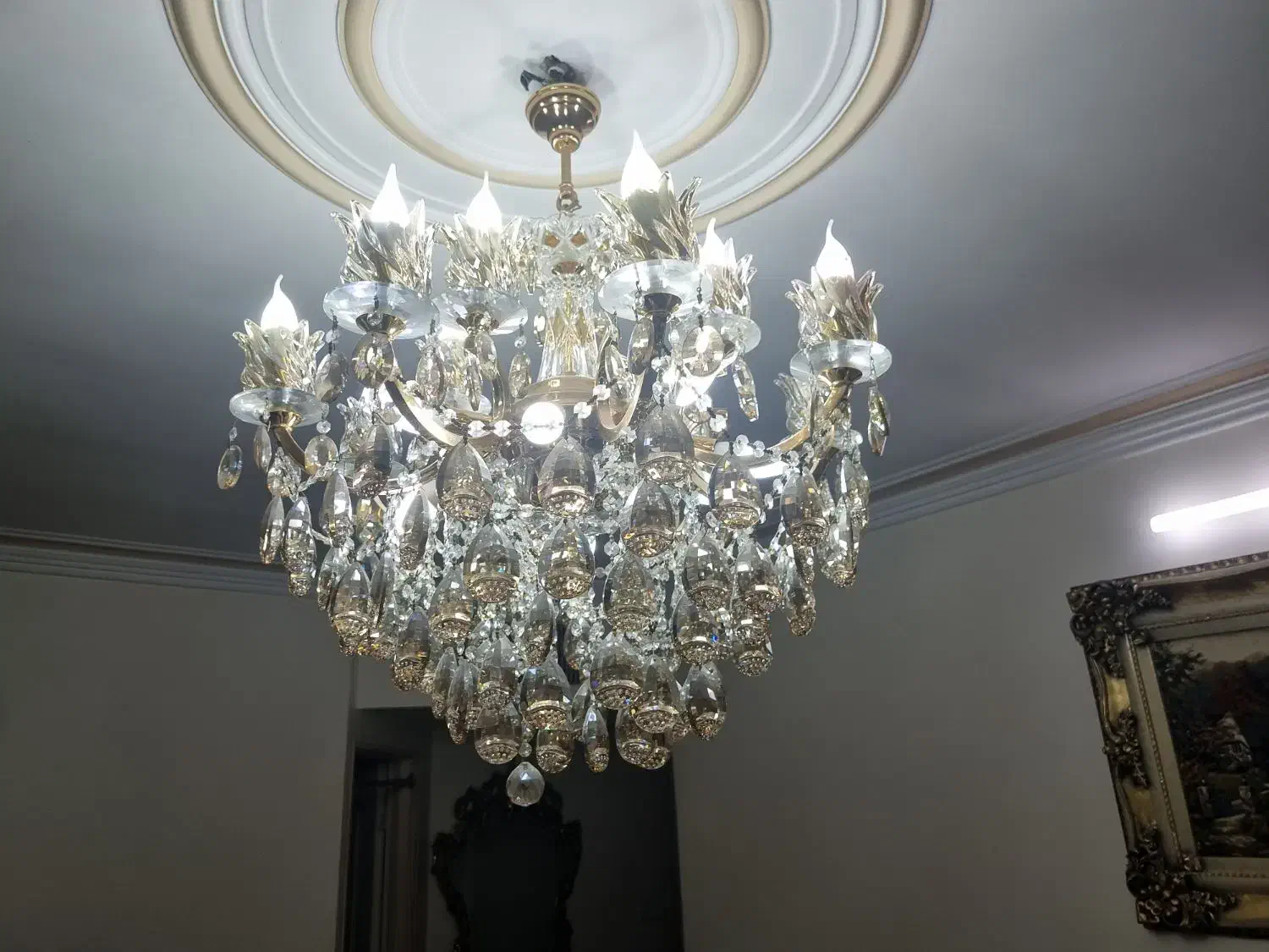 لوستر کریستال|لوستر و چراغ آویز|تهران, شهرک ولیعصر جنوبی|دیوار