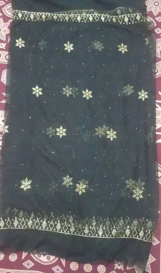 شال خوسی 2متردر90 کارشده باخوس اصل طلایی باکیفیت|لباس|گله دار, |دیوار