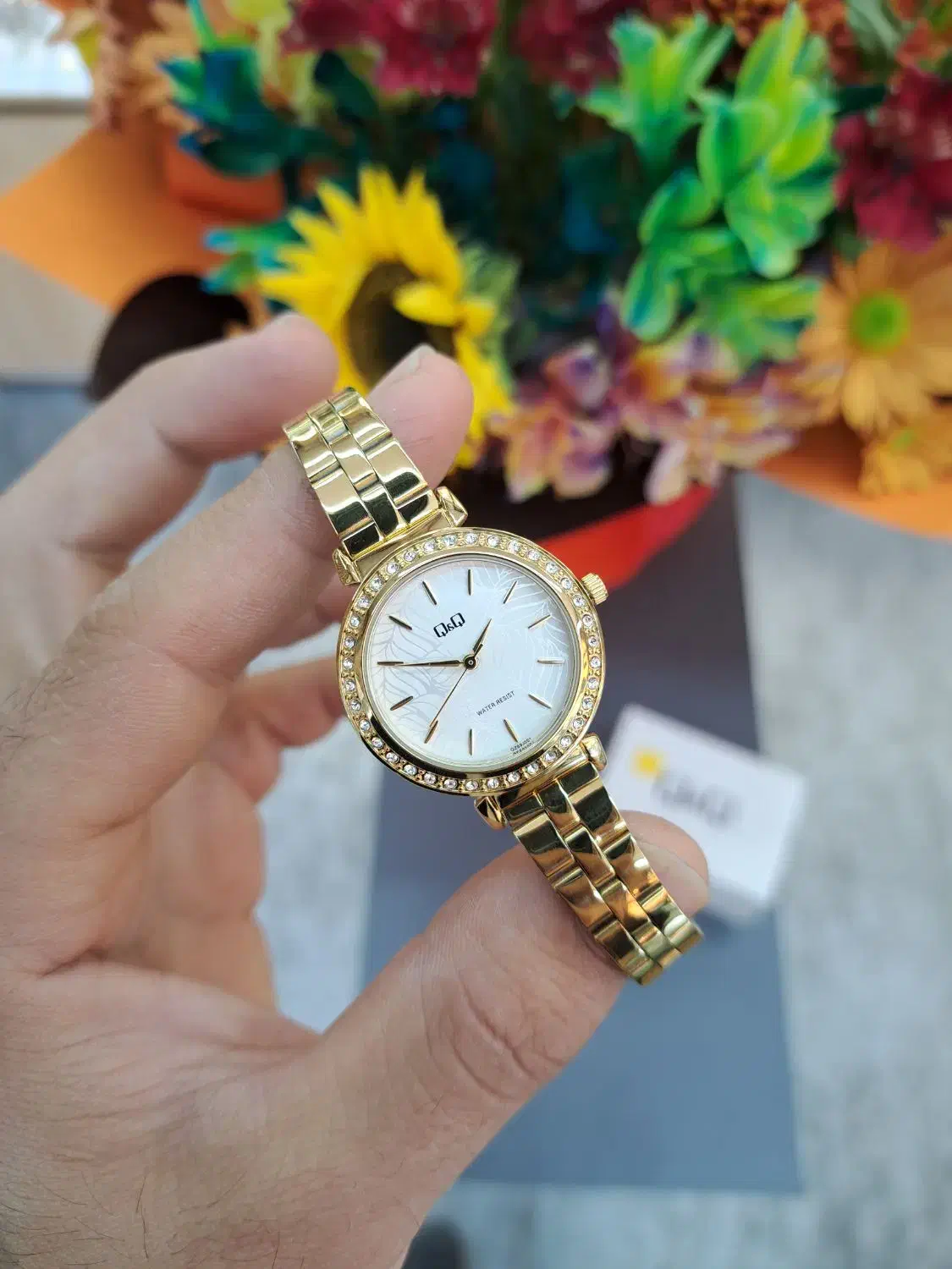 کادو یلدا و شبچله Q&Q اورجینال ژاپن زنانه طلایی|ساعت|اصفهان, قائمیه|دیوار