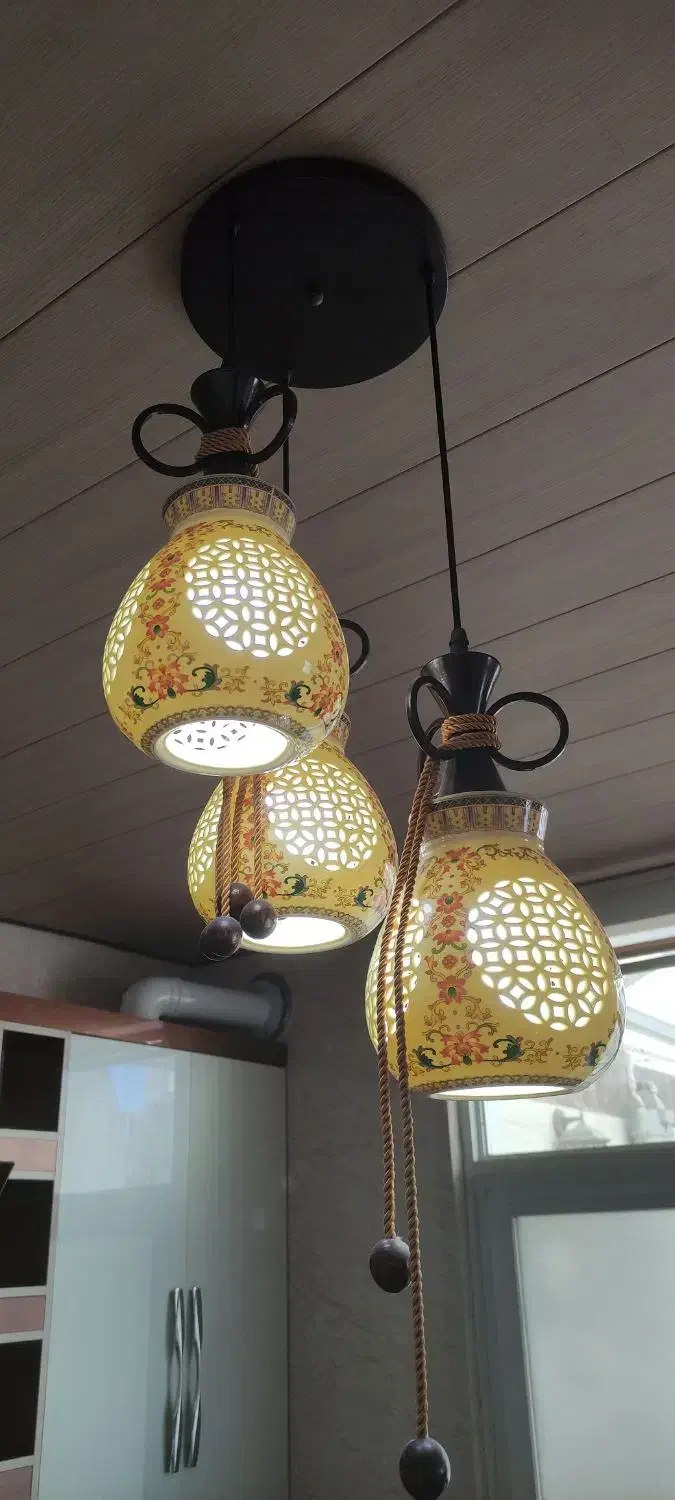 لوستر .آویز اشپزخانه|لوستر و چراغ آویز|خمینیشهر, |دیوار