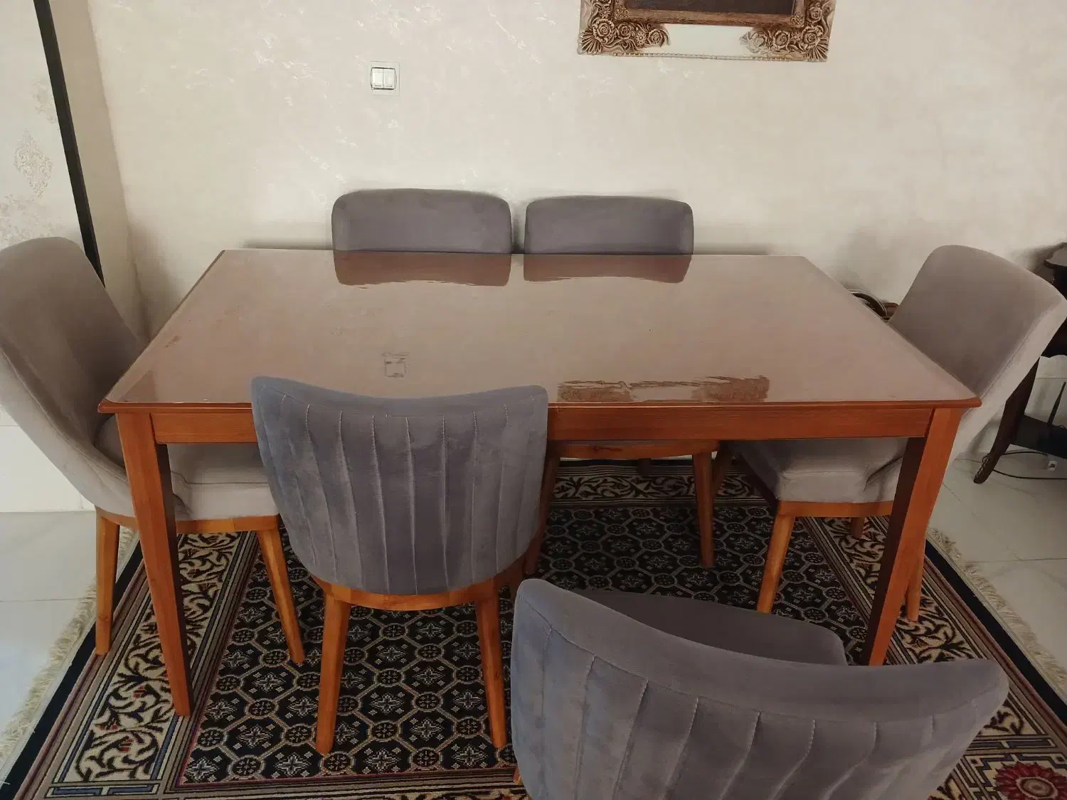 میز ناهار خوری شش نفره ..نو|میز و صندلی غذاخوری|فسا, |دیوار