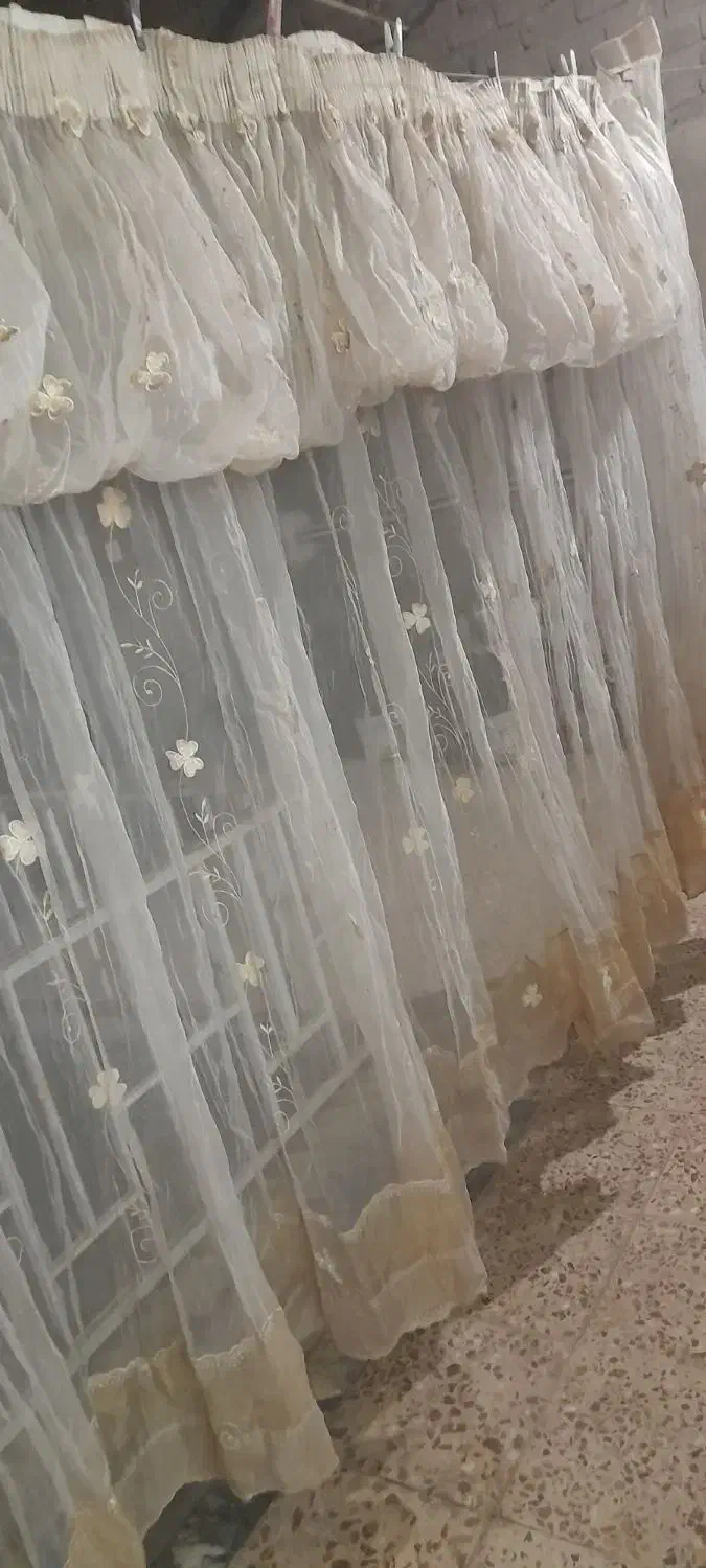 پرده تور مناسب پنجره|پرده، رانر، رومیزی|قم, سراجه (۱۵ خرداد)|دیوار