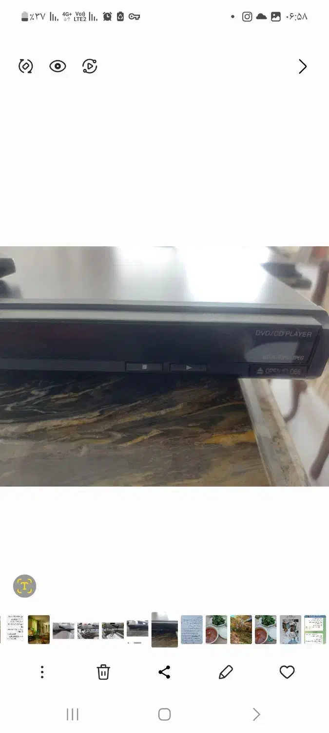 دی وی دی پاناسونیک در حد نو|پخشکننده DVD و ویدیو|تهران, شهرک غرب|دیوار