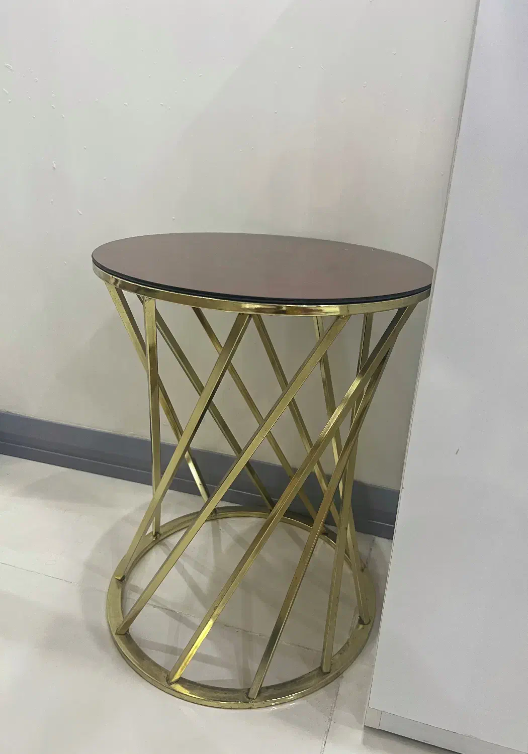 میز طلایی استیل ۵۰ سانت|مبلمان خانگی و میز عسلی|گنبد کاووس, |دیوار