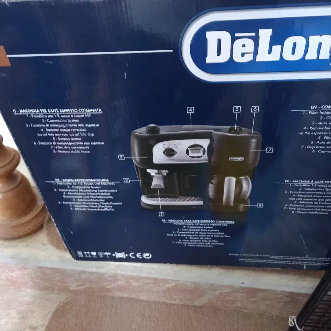 اسپرسوساز کاپوچینو قهوه ساز قهوه دلونگی DELONGHI|سماور، چای‌ساز، قهوه‌ساز|تبریز, |دیوار