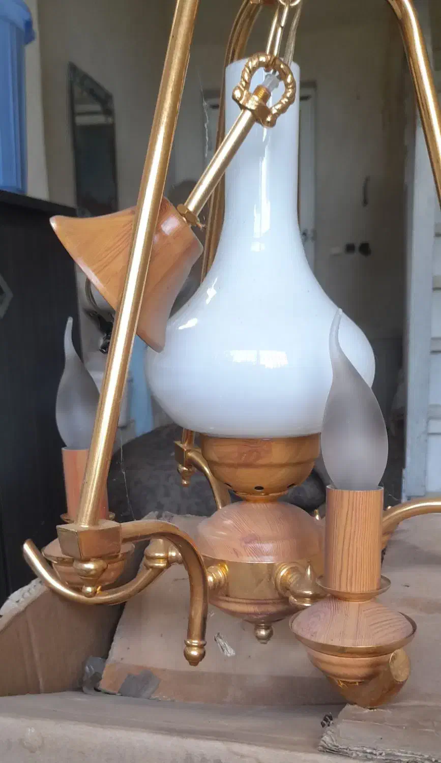 لوستر برنجی|لوستر و چراغ آویز|لاهیجان, یحی آباد|دیوار