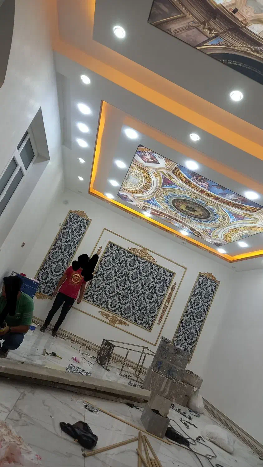 رنگ امیزی ساختمان و دکوارسیون خانه|خدمات پیشه و مهارت|حمیدیه, |دیوار