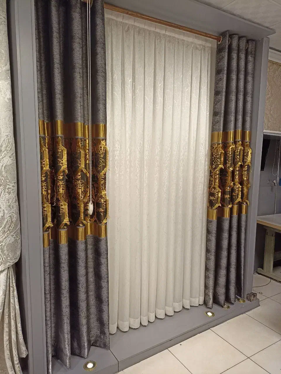 پرده پانچ عکس اول مجموعه های طرف قرارداد ۲۴ماهه|پرده، رانر، رومیزی|اهواز, شریعتی جنوبی|دیوار