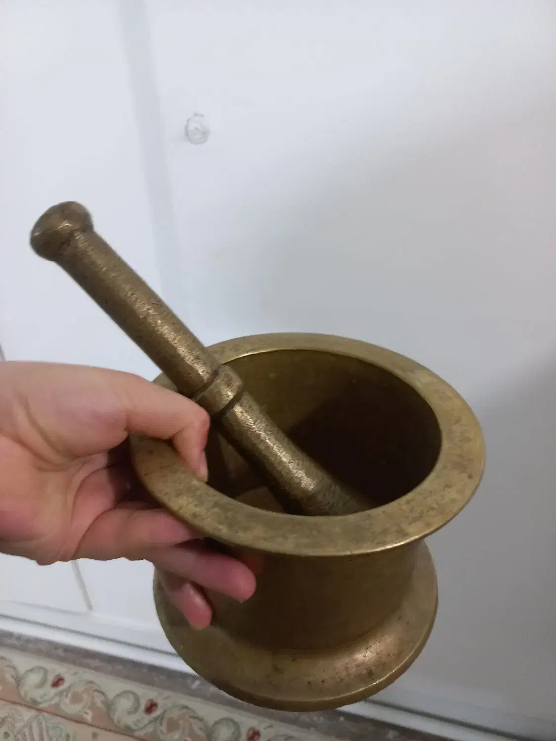 هاونگ برنجی قدیمی،سنگین،بزرگ|کلکسیون اشیاء عتیقه|تهران, ائمه اطهار|دیوار