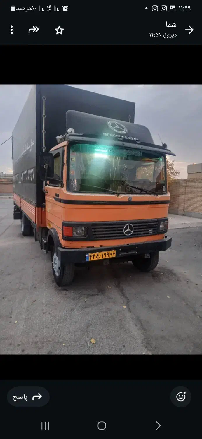 بنز ۶۰۹ مسقف خاور|خودرو سنگین|آباده, |دیوار