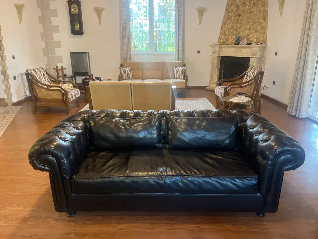 مبل چستر چرم|مبلمان خانگی و میز عسلی|رامسر, |دیوار