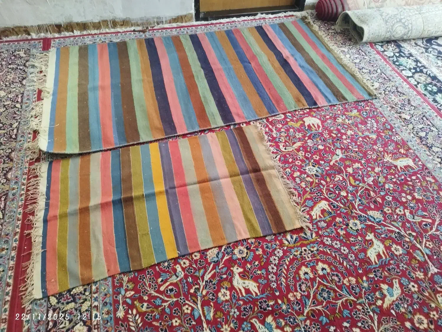 گلیم دست بافت|گلیم، جاجیم، گبه|یزد, |دیوار