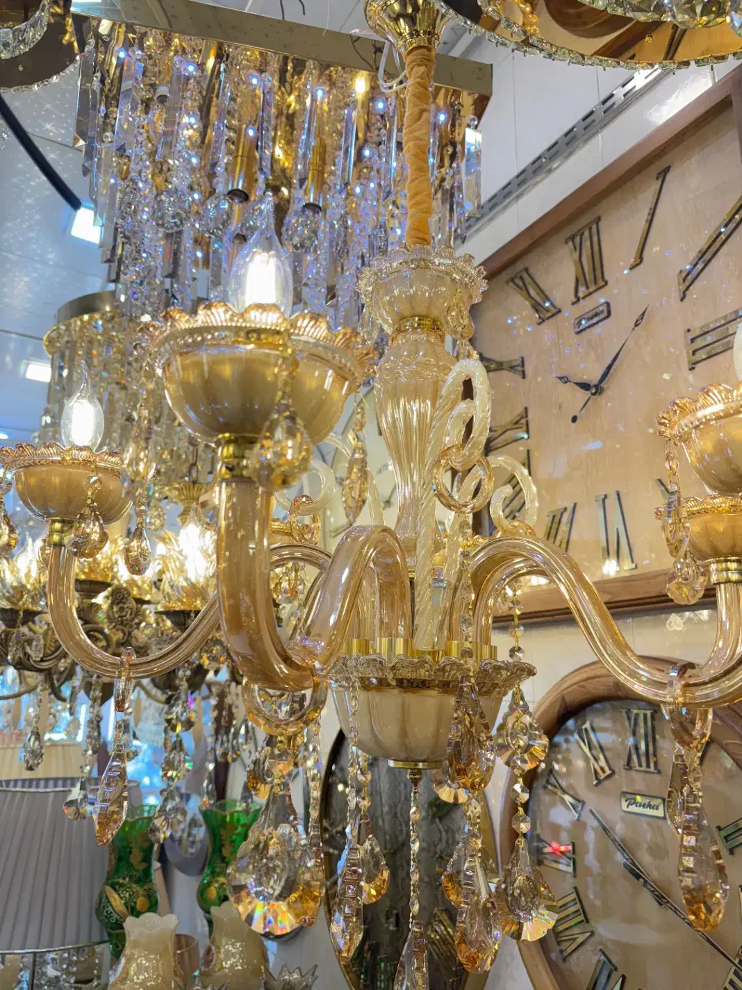 مدل بلوری تمام خارجی|لوستر و چراغ آویز|اراک, |دیوار