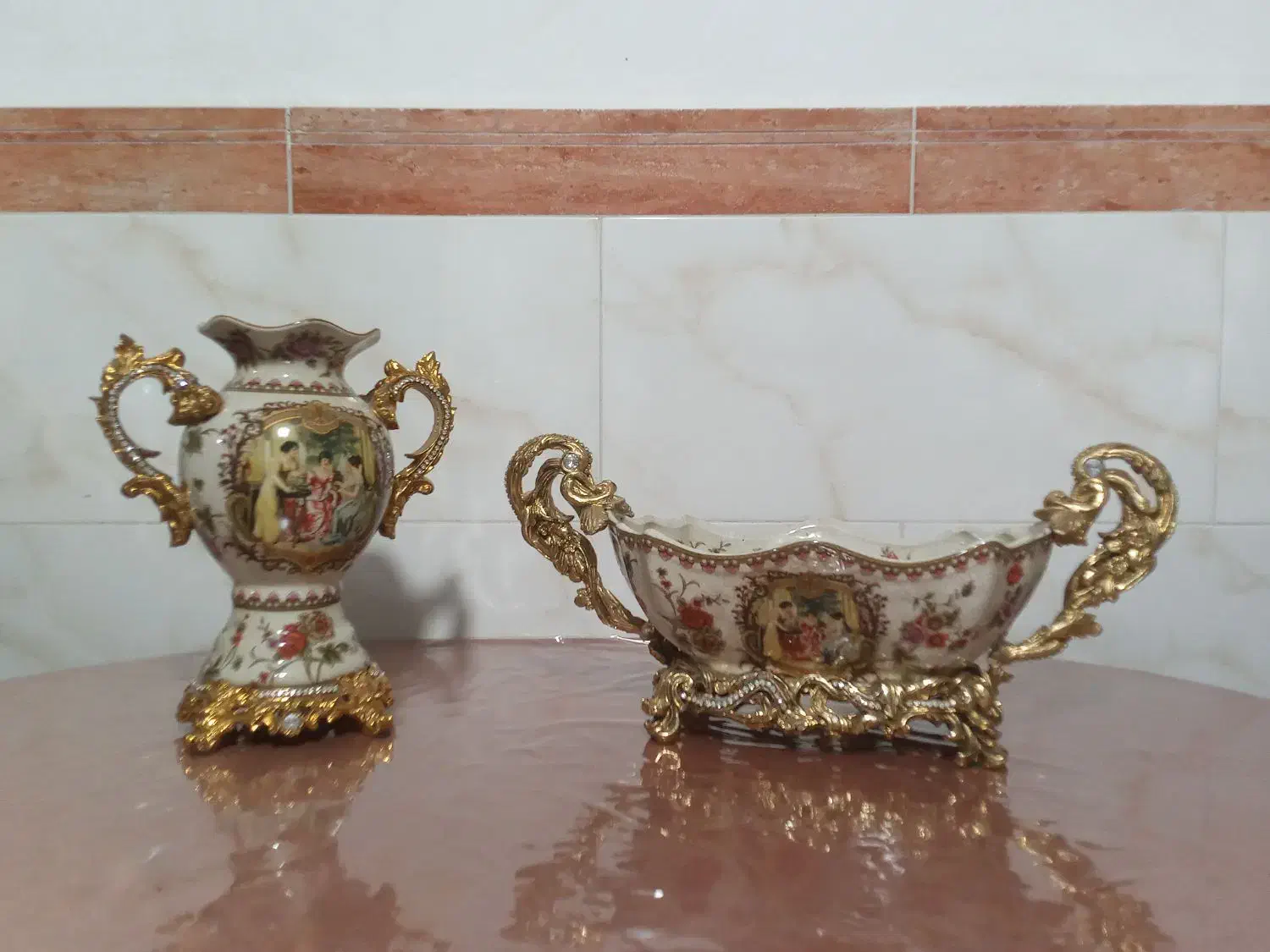 میوه خوری و گلدون|ظروف سرو و پذیرایی|اقبالیه, |دیوار