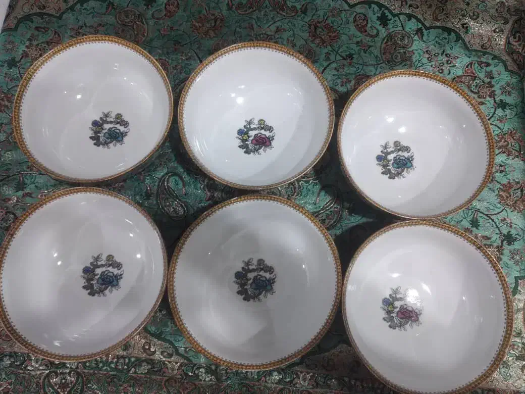 کاسه وقوریهای کشمیری قدیمی روسی|ظروف سرو و پذیرایی|اهواز, آریاشهر|دیوار