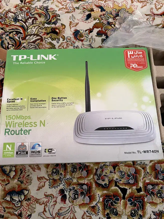 مودم روتر اکسس پوینت TP Link TL-WR740N|مودم و تجهیزات شبکه|پرند, فاز ۰|دیوار