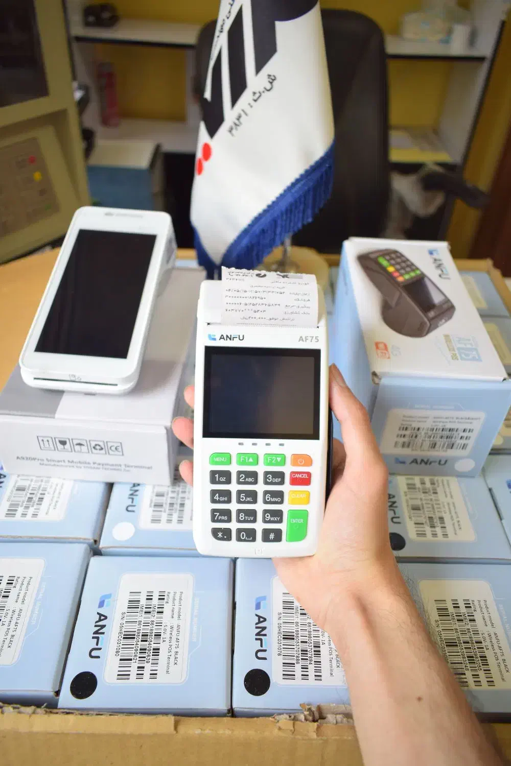 کارتخوان دوسیم wifiدار لمسی4G اکسیر|فروشگاه و مغازه|خوی, |دیوار