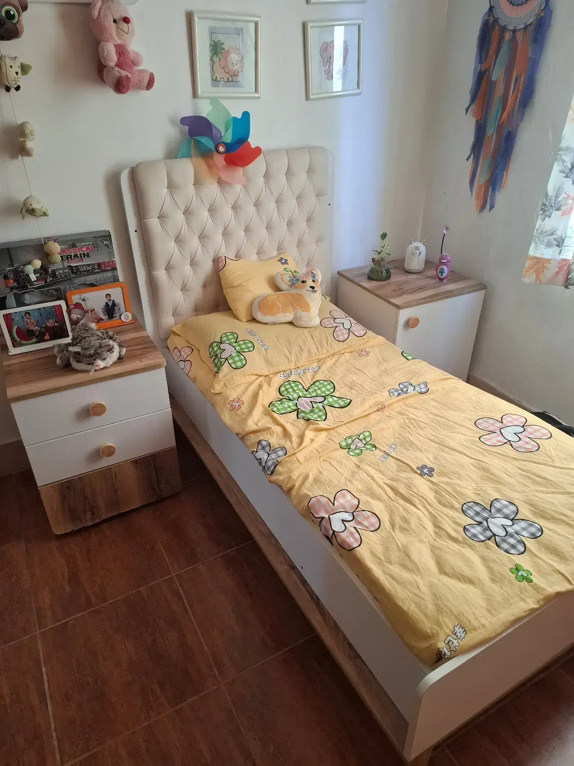 تخت و کمد ویترینی کودک نوجوان|تخت و سرویس خواب|تنکابن, |دیوار