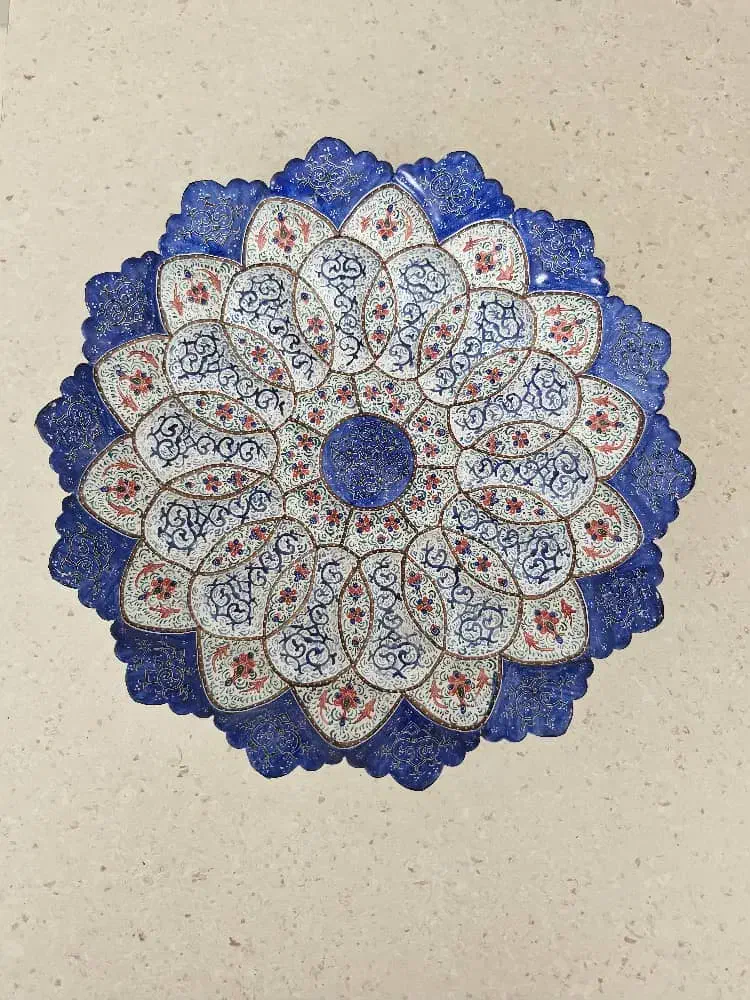 بشقاب دیواری میناکاری|صنایع دستی و سایر لوازم تزئینی|کرج, شهرک بنفشه|دیوار