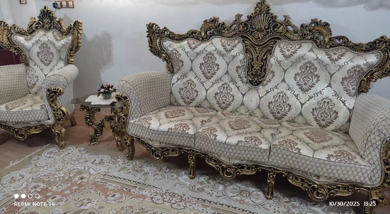 مبل سلطنتی ۷ نفره|مبلمان خانگی و میز عسلی|مرند, |دیوار