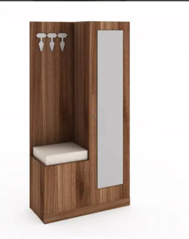 جاکفشی آینه دار و چوب لباسی|جاکفشی، کمد، دراور|قم, دورشهر|دیوار