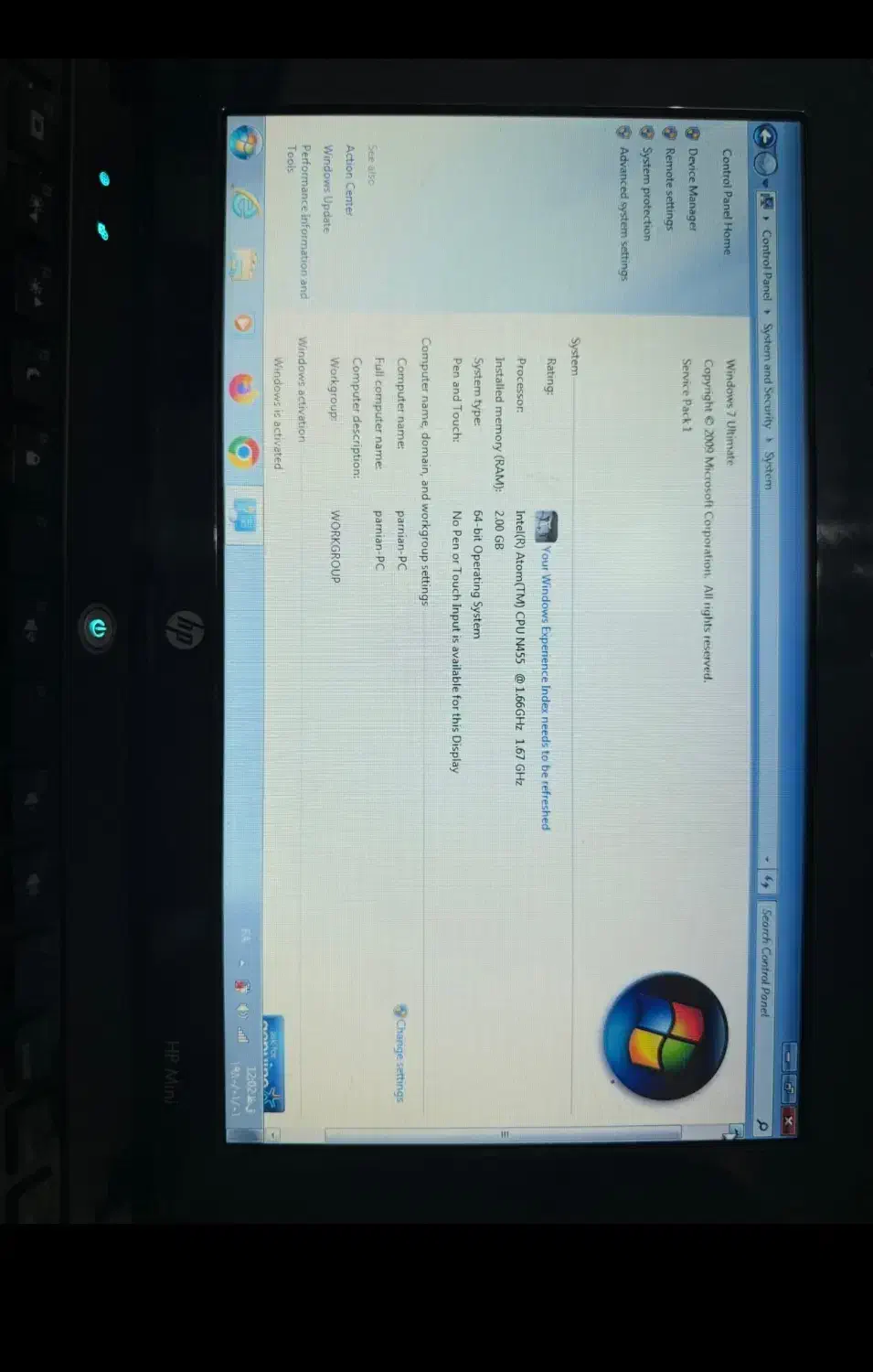 مینی لپتاب hp|رایانه همراه|قائم‌شهر, |دیوار