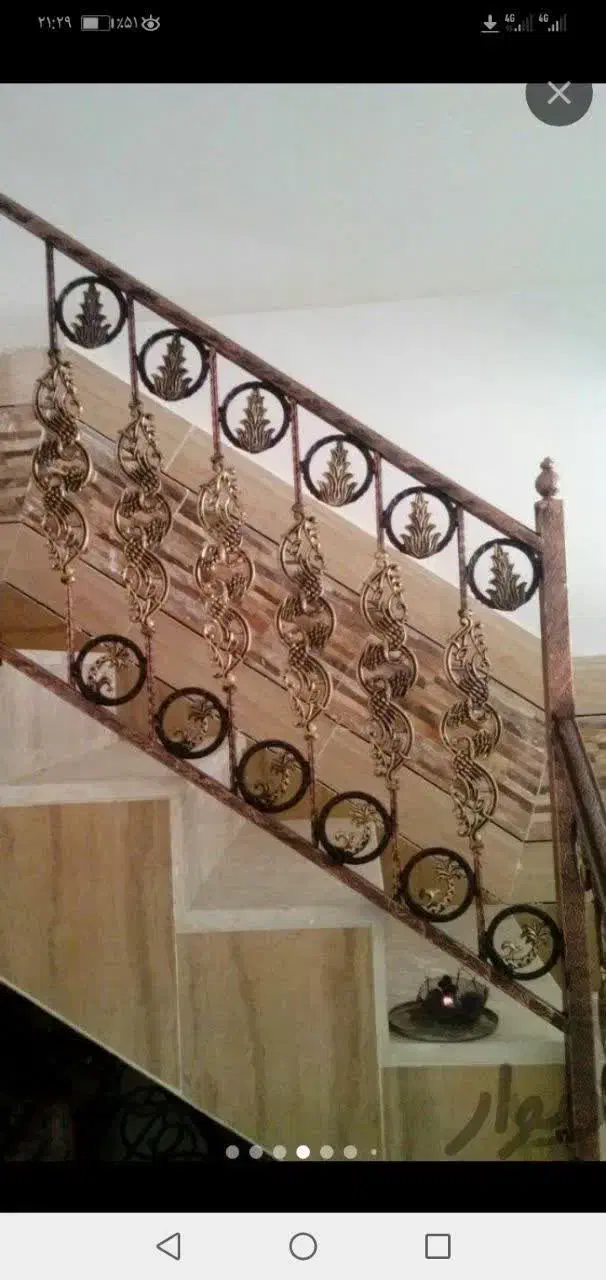 ساخت ونصب نرده پله ونرده دیواری|خدمات پیشه و مهارت|نجفآباد, گلدشت|دیوار