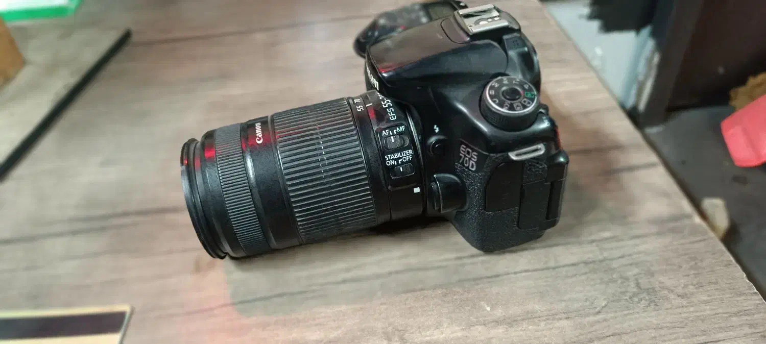 دوربین 70d با لنز 55*250|دوربین عکاسی و فیلم‌برداری|تهران, گلستان (شهرک راه آهن)|دیوار