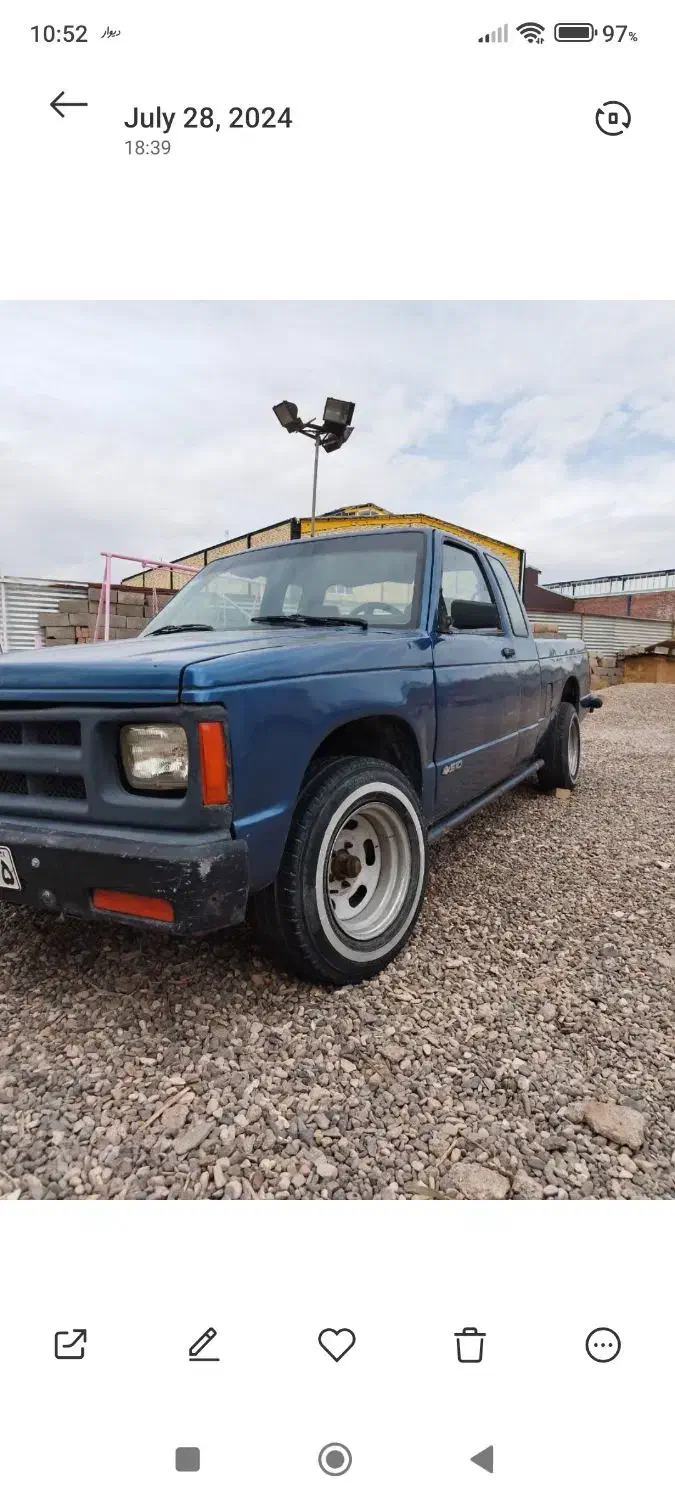 شورلت وانت s10 یکونیم کابین|خودرو سواری و وانت|کرمان, |دیوار