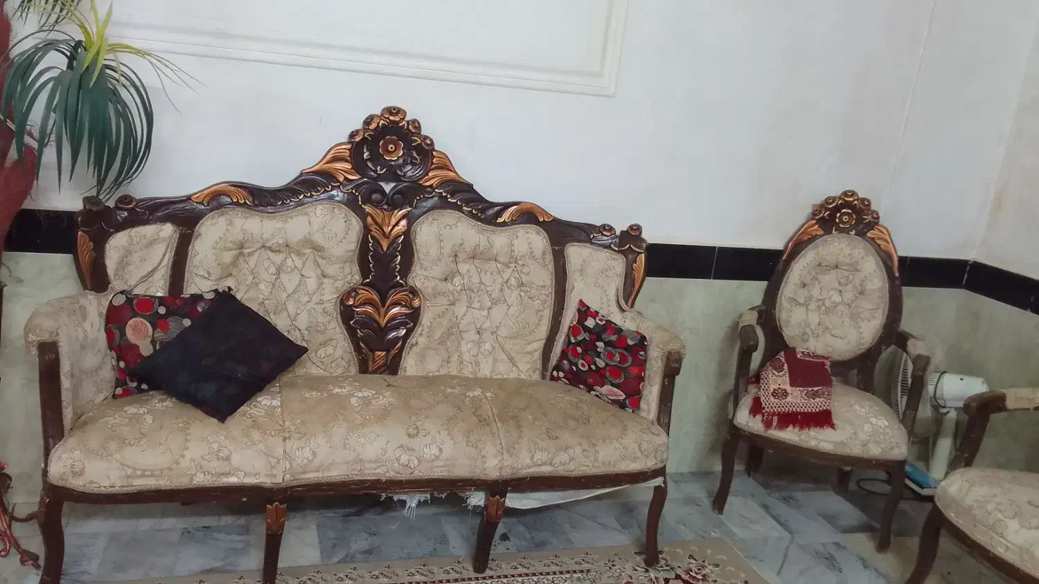 مبل سلطنتی سالم ونو|مبلمان خانگی و میز عسلی|تربت جام, یحیی آباد|دیوار