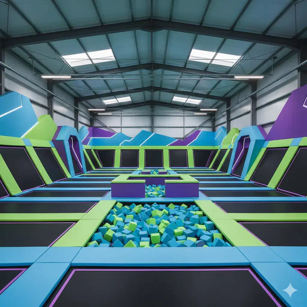 ایده‌پردازی و ساخت فضاهای ترامپولین پارک|خدمات پیشه و مهارت|رشت, پیرسرا|دیوار