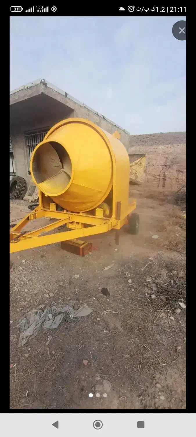 میکسر بتن ۱۰۰۰لیتری|ماشین‌آلات صنعتی|رشت, بیجارپس|دیوار