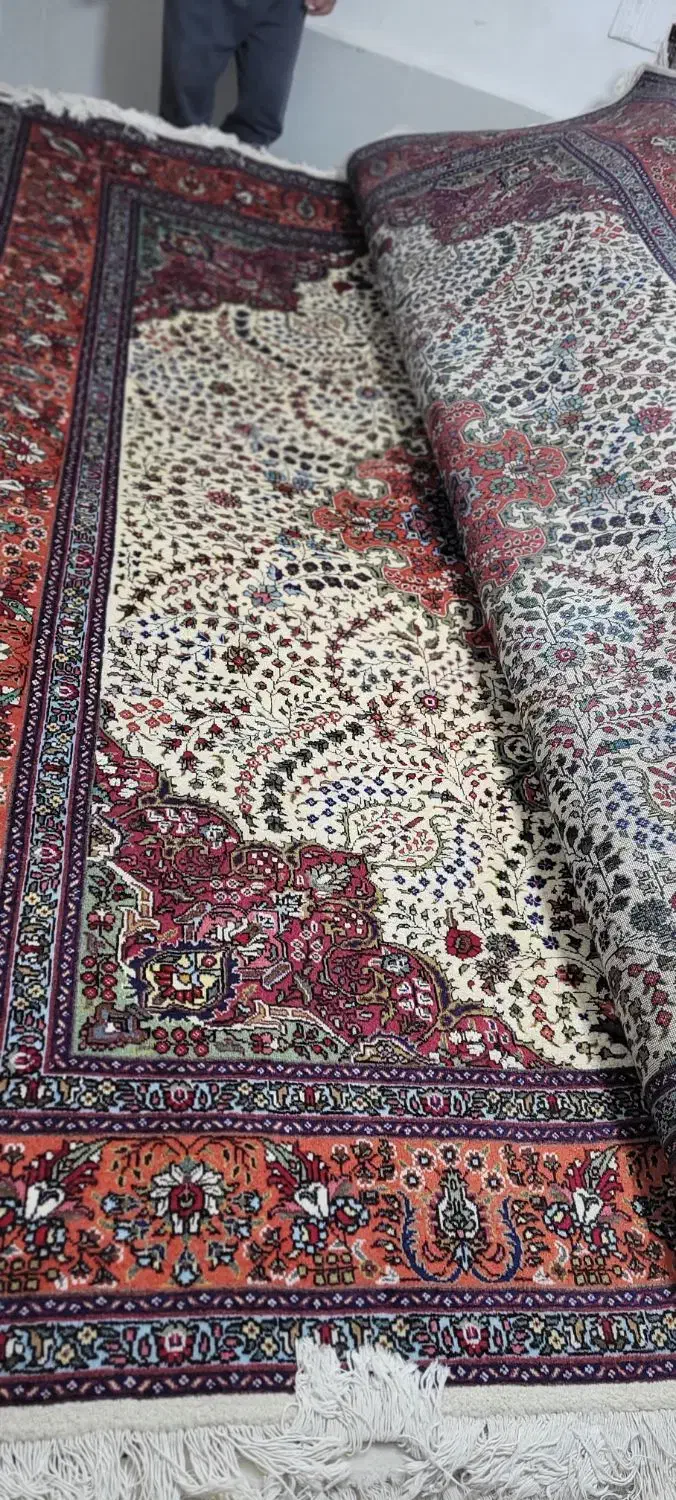 ۲ جفت فرش ۹متری کرمان قلم آذرشهر مارک فلاح|فرش|مراغه, |دیوار