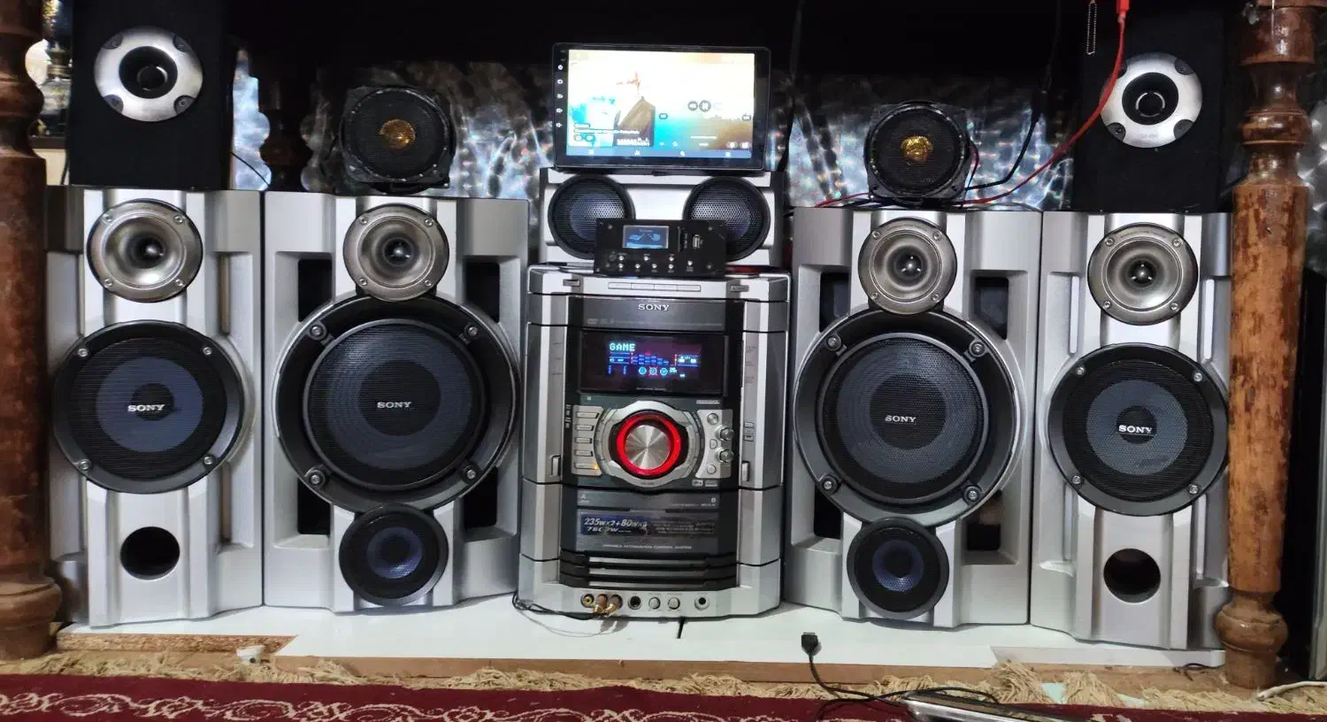 ضبط پر قدرت سونی gn100d خیلی تمیز|سیستم صوتی خانگی|کردکوی, |دیوار