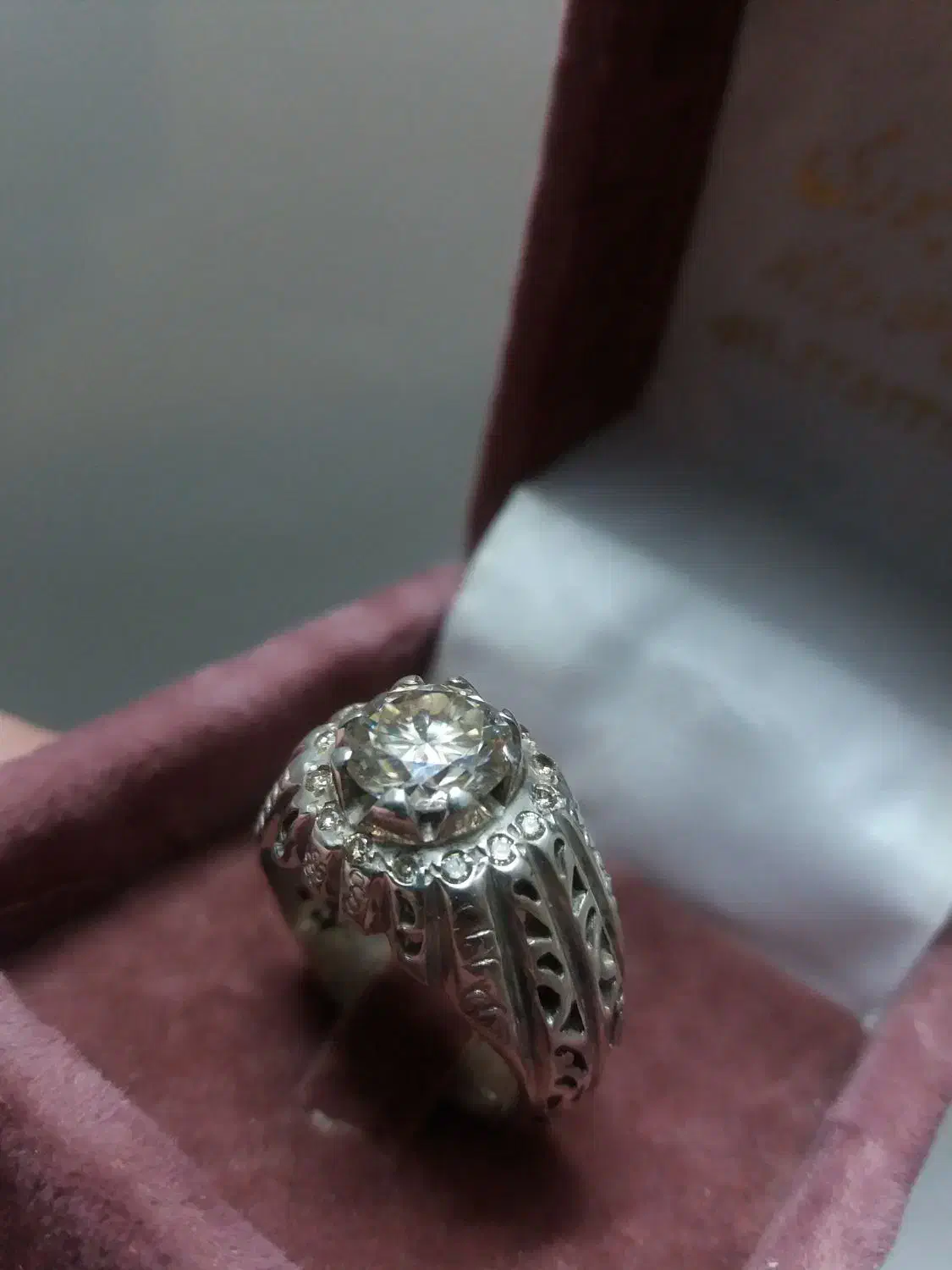 انگشتر مزونایت با مخراج ۱۶ عدد برلیان اصل|بدلیجات|مشهد, شهید رضوی|دیوار