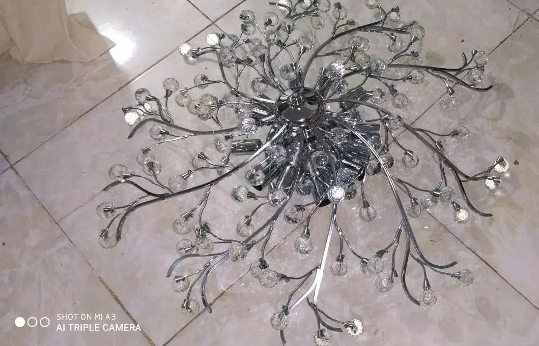 لوستر مدرن برنجی|لوستر و چراغ آویز|ارومیه, |دیوار