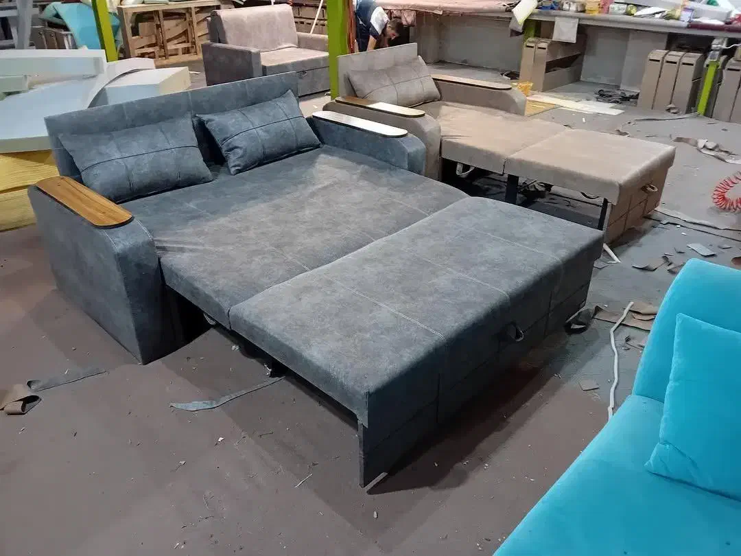 مبل تختخواب شو کم جا|تخت و سرویس خواب|رشت, چله خانه|دیوار