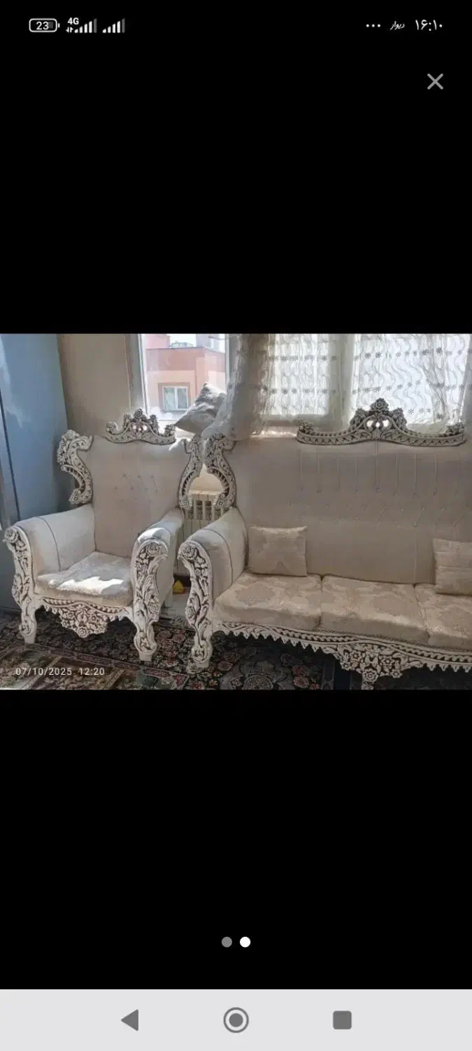 مبل هفت نفره|مبلمان خانگی و میز عسلی|هشتگرد, شهرک ارم غربی|دیوار