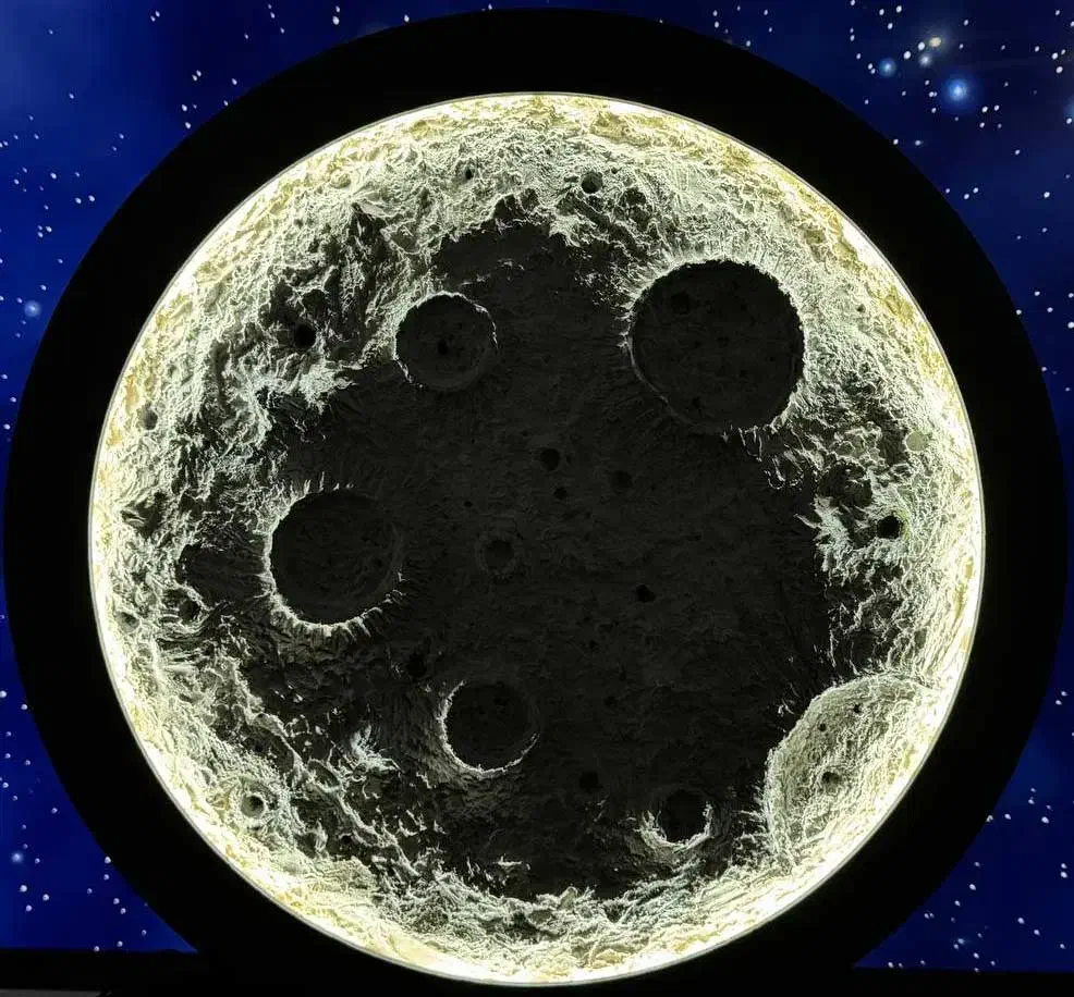 تابلو ماه سه بعدی ( شب خواب )|تابلو، نقاشی، عکس|اردبیل, |دیوار